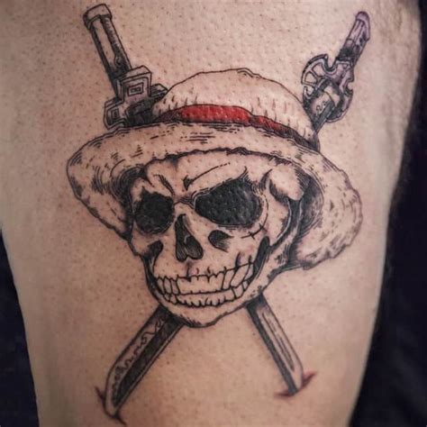 Aggregate more than 78 one piece skull tattoo super hot - in.cdgdbentre