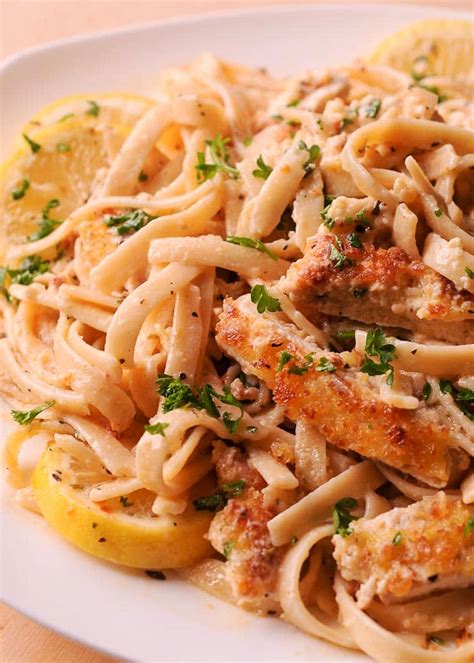 Creamy Lemon Garlic Chicken Pasta