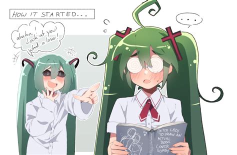 hatsune miku (vocaloid and 2 more) drawn by melonenbrot | Danbooru