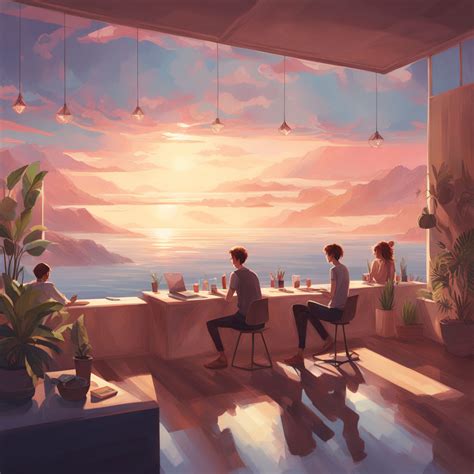 interior illustration   coworking space   expansive