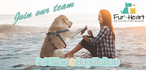 hiring pet sitting  dog walking jobs fur heart pet sitting  dog walking