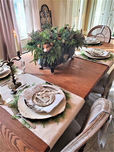 14 Christmas Table Settings - Cloches & Lavender