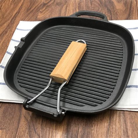 Grill Pan Large Cast Iron Nonstick Frying Pan Meat... – Grandado