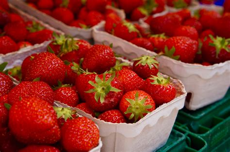 Free Images : plant, fruit, berry, food, produce, strawberry