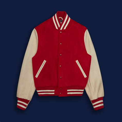 THE ALBANY - Red Melton Wool/Stone Leather Contemporary Fit – Golden