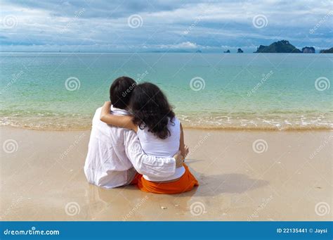 Romantic Couple On Beach Vacation Stock Image - Image: 22135441