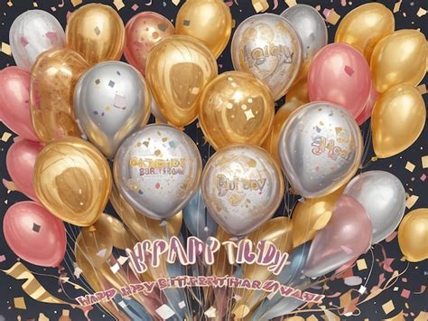 Шарики Happy Birthday Изображения – скачать бесплатно на Freepik