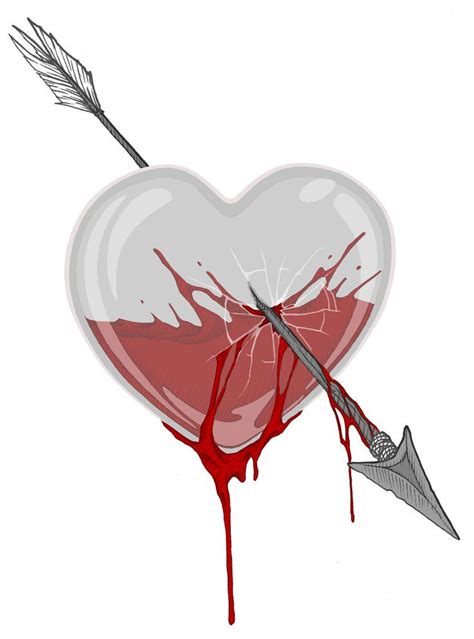 Broken Glass Heart Wallpaper