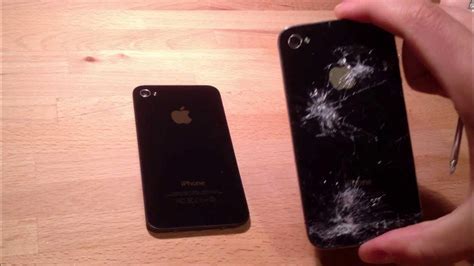 Ремонт iPhone 4 : Как самому заменить заднюю крышку айфона 4 / Замена ...
