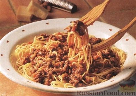 Спагетти болоньезе, рецепты на RussianFood.com: 17 рецептов спагетти ...