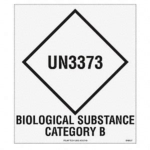 POLAR TECH Secondary Label, Paper, English, Biological Substance ...