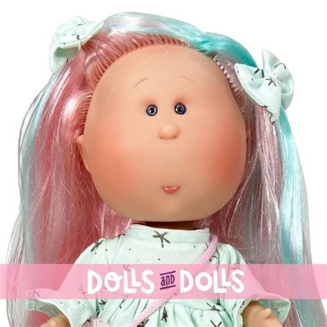 Nines d'Onil doll 30 cm - Mia with pink hair and blue highlights with a ...