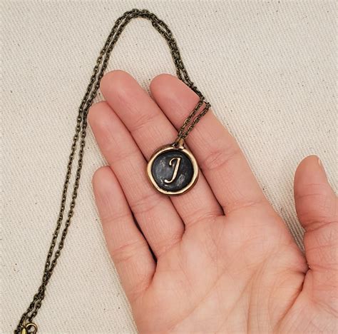 J Necklace Initial Personalized Letter Necklace J Gift for Her Monogram J - Etsy