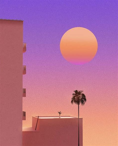 Sunset aesthetic disign | Idées tableau, Futurisme, Peinture