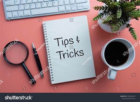 Tips Tricks Note Book Concept Business Stock Photo 1582288453 ...