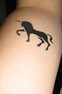 Small black unicorn tattoo - Tattooimages.biz