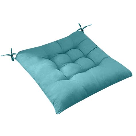 "SDJMa Solid Chair Pad, Super Soft, Thick, Washable, Square Seat ...