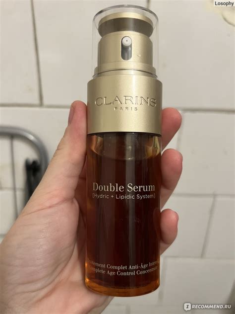 Сыворотка для лица Clarins Double Serum - «Для жирной кожи слишко ...