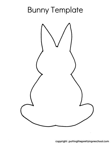Bunny Outline Printable
