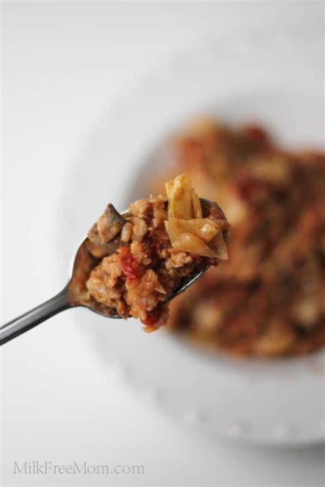 Stuffed Cabbage Casserole (slow cooker or Instant Pot) - Milk Free Mom