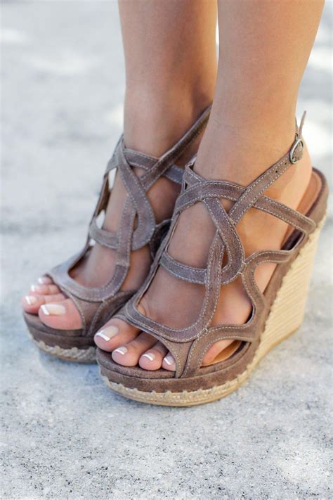 Anatolia Taupe Wedges | Cute Wedges | Online Boutiques – Saved by the Dress