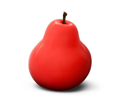 Pear | Red Shaded | Sculpture - pinkpear.com.au