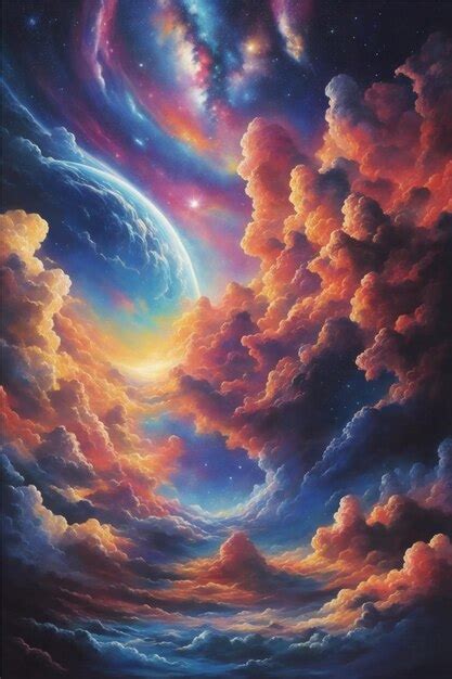 Premium AI Image | heavens and the earth design