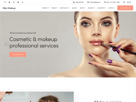 Free Makeup Artist Website Templates | Saubhaya Makeup