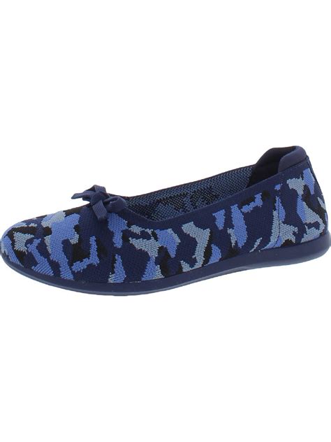 Buy Clarks Carly Hope Knit Padded Insole Ballet Flats - Multi At 45%