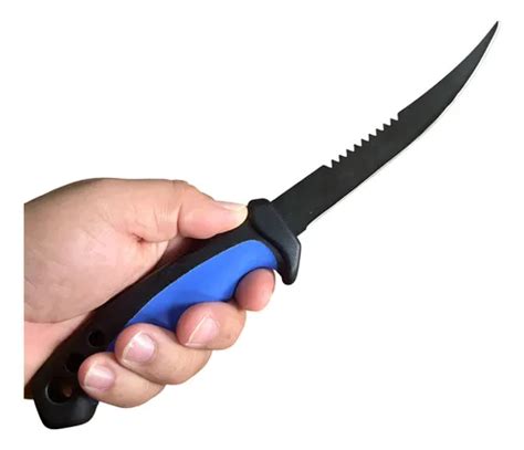 Faca Para Tirar Filé De Peixe - 2 Faca De Tirar File De Peixe Filetar Peixe Sahara F-363 Preto/azul ...
