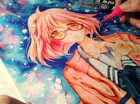 kyoukai no kanata Colored by Naschi on DeviantArt