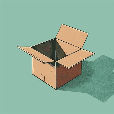 premium vector simple  illustration   open box