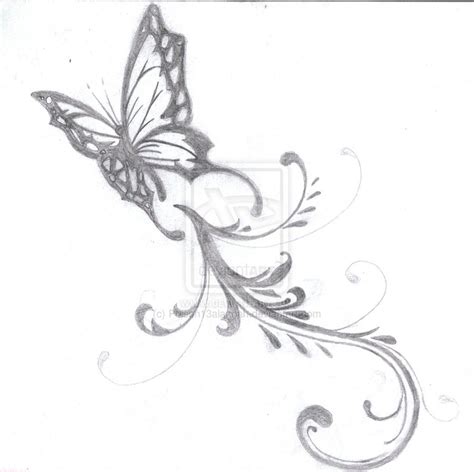 Butterfly Tattoo Drawing at PaintingValley.com | Explore collection of Butterfly Tattoo Drawing