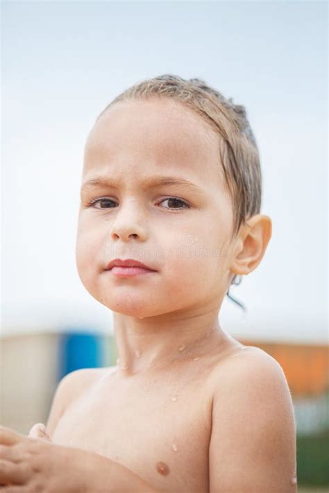 Portrait of a Beautiful Boy Stock Photo - Image of beach, beautiful ...