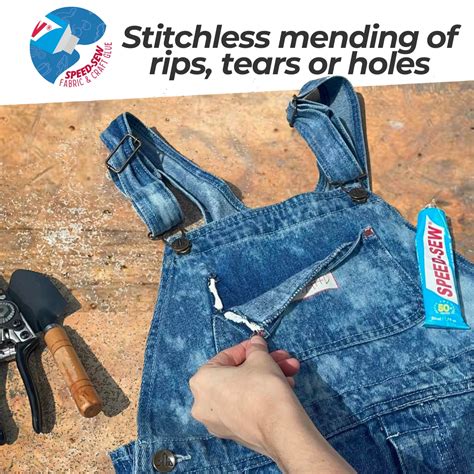 how to sew a tear in jeans