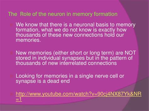 physical basis  memory formation powerpoint