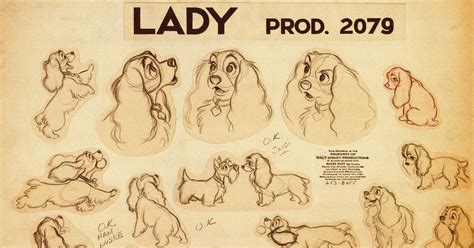 Living Lines Library: Lady and the Tramp (1955) - Character Design ...