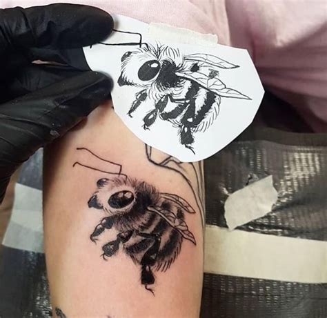 Fuzzy Bumble Bee done by Katie at The Ink Spot, Ottawa, Ontario ...