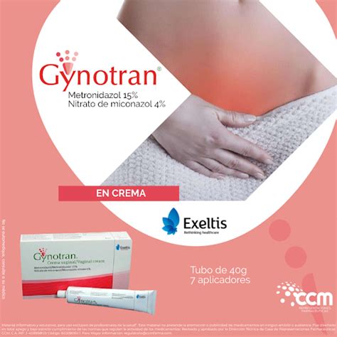 Metronidazol + Miconazol Gynotran 40g Crema Vaginal Exeltis
