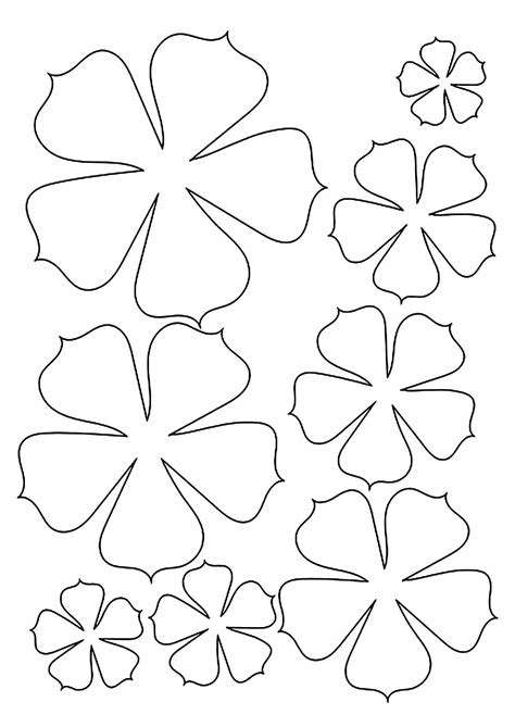 Printable 3d Flower Template Cut Out