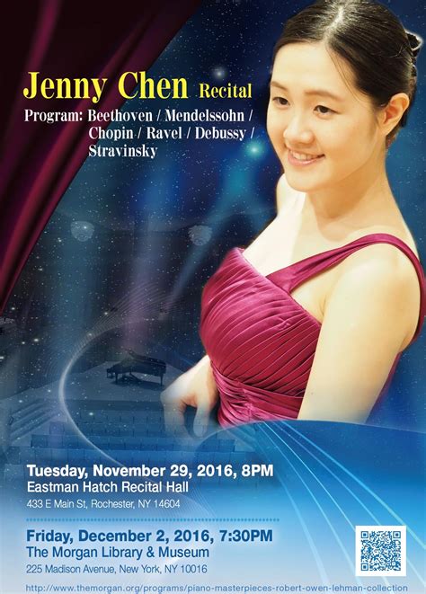 Pianist Jenny Chen Performs Recital of Works from Noted Lehman