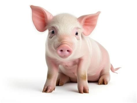 Premium AI Image | A pig isolated on a white background