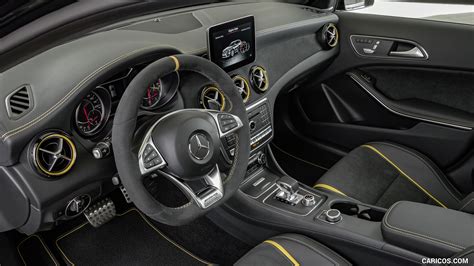 2018 Mercedes-AMG GLA 45 4MATIC Yellow Night Edition (Color: Cosmos Black) - Interior | Caricos