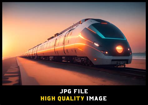 High-speed Modern Futuristic Train View Graphic by WODEXZCreative
