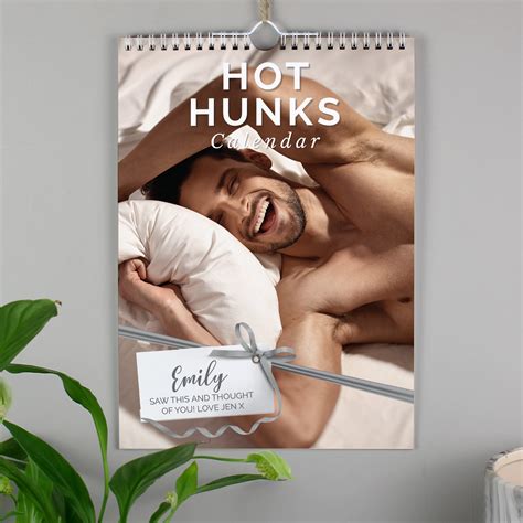 Personalised A4 Hot Hunks Calendar – mancavesuperstore