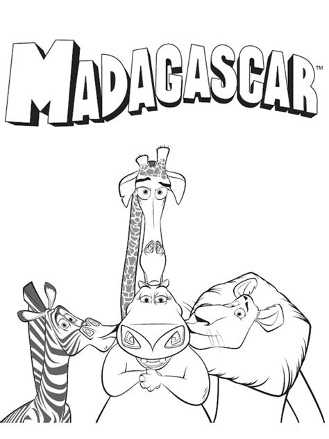 Coloriage Madagascar - Coloriage Madagascar à imprimer dessin gratuit à imprimer