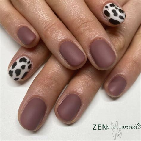 Brown Cow Print Nails: 30 Wild Manicure Ideas to Try - Nail Designs Daily