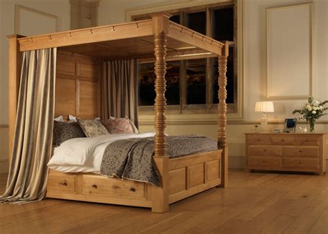 wooden  poster bed frame modern poster layouts
