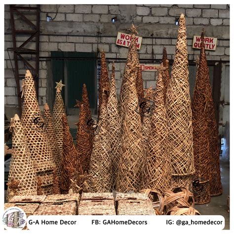 native christmas tree  ft height rattan hagnaya natural