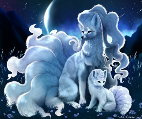 artstation alolan ninetales  vulpix